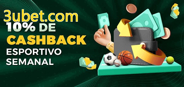 10% de bônus de cashback na 3ubet.com