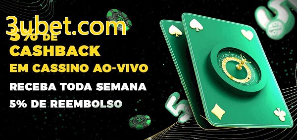 Promoções do cassino ao Vivo 3ubet.com